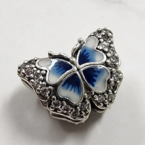Pandora Jewelry - Pandora Blue Butterfly Sparkling Charm